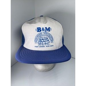 Vintage B&M Firewood Specialists Port Byron NY Trucker SnapBack Hat Cap …